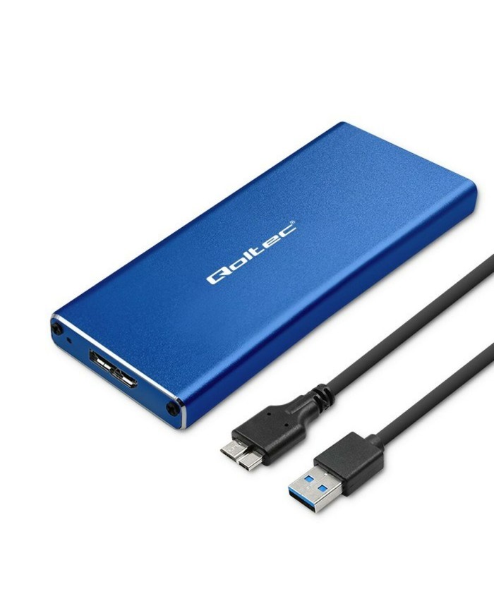 Scatola Esterna Qoltec 51832 Azzurro Scatola Esterna Qoltec 51832 Azzurro