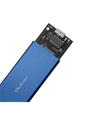 Scatola Esterna Qoltec 51832 Azzurro