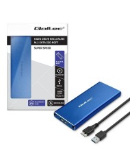 Scatola Esterna Qoltec 51832 Azzurro Scatola Esterna Qoltec 51832 Azzurro