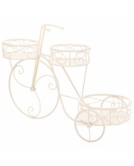 Supporto per Vaso Alexandra House Living Bianco Metallo Ferro Bicicletta 28 x 28 x 28 cm Supporto per Vaso Alexandra House Living Bianco Metallo Ferro Bicicletta 28 x 28 x 28 cm