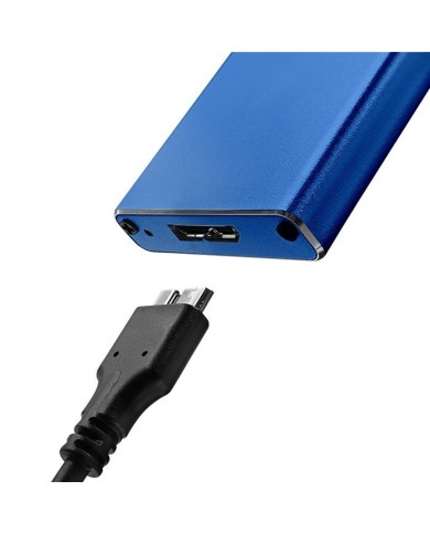 Scatola Esterna Qoltec 51832 Azzurro