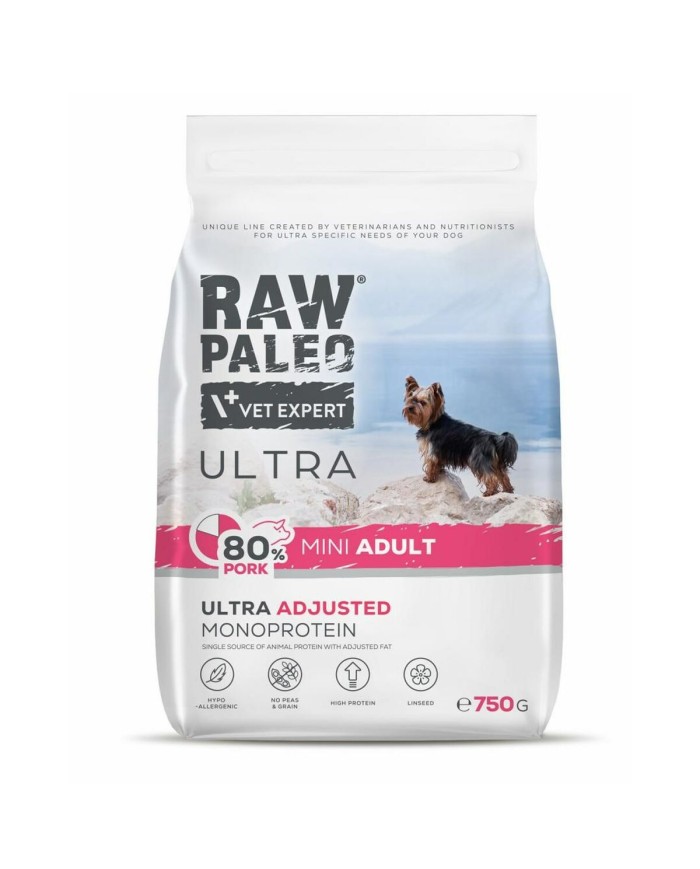 mangime VETEXPERT RAW PALEO Ultra Pork Mini Adult Maiale 750 g mangime VETEXPERT RAW PALEO Ultra Pork Mini Adult Maiale 750 g