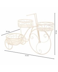 Supporto per Vaso Alexandra House Living Bianco Metallo Ferro Bicicletta 28 x 28 x 28 cm Supporto per Vaso Alexandra House Living Bianco Metallo Ferro Bicicletta 28 x 28 x 28 cm