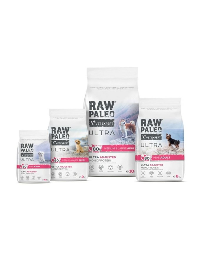mangime VETEXPERT RAW PALEO Ultra Pork Medium & Large Puppy Maiale 10 kg mangime VETEXPERT RAW PALEO Ultra Pork Medium & Large Puppy Maiale 10 kg