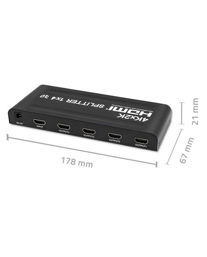 Switch HDMI Qoltec 51798 Nero Switch HDMI Qoltec 51798 Nero