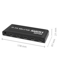 Switch HDMI Qoltec 51798 Nero Switch HDMI Qoltec 51798 Nero