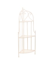 Scaffale ad Angolo Alexandra House Living Bianco Metallo Ferro Forjare 30 x 38 x 30 cm