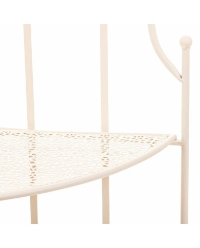 Scaffale ad Angolo Alexandra House Living Bianco Metallo Ferro Forjare 30 x 38 x 30 cm