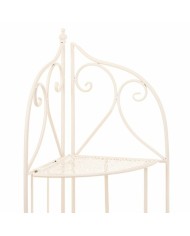 Scaffale ad Angolo Alexandra House Living Bianco Metallo Ferro Forjare 30 x 38 x 30 cm