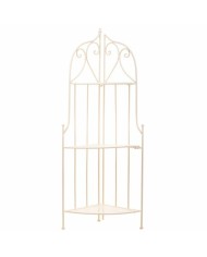 Scaffale ad Angolo Alexandra House Living Bianco Metallo Ferro Forjare 30 x 38 x 30 cm