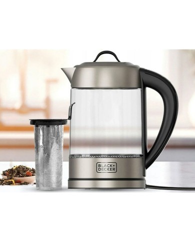 Bollitore Black & Decker BXKE2205E Nero Trasparente Argentato Plastica 2200 W 1,7 L