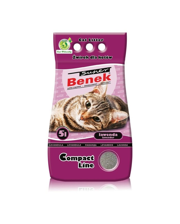 Sabbia per Gatti Super Benek Compact Lavanda 5 L Sabbia per Gatti Super Benek Compact Lavanda 5 L