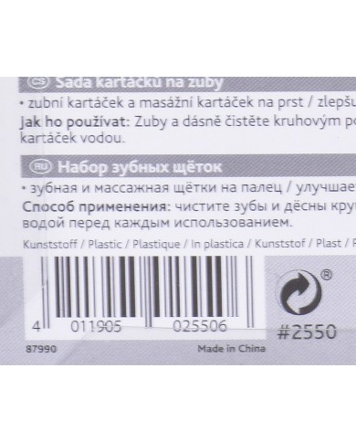 Spazzola Trixie 2550 Bianco (2 Pezzi) (2 Unità)