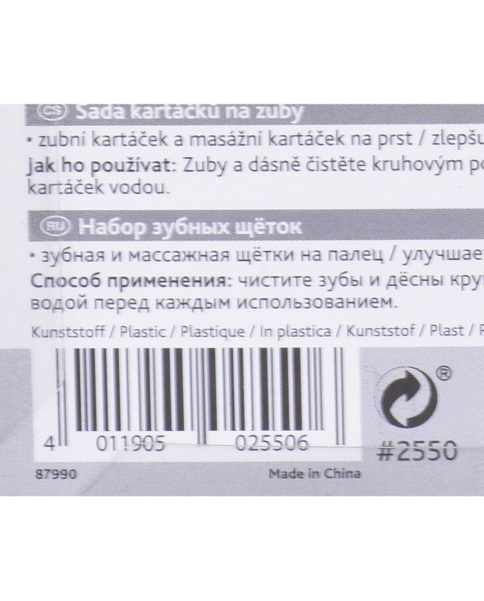 Spazzola Trixie 2550 Bianco (2 Pezzi) (2 Unità)
