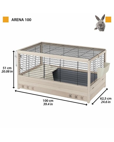 Gabbia Ferplast 12 kg Acrilico Legno Metallo Plastica 100 x 51 x 116,5 cm
