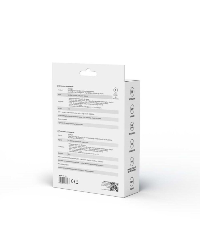 Cavo HDMI Savio CL-175 Azzurro Nero 5 m Cavo HDMI Savio CL-175 Azzurro Nero 5 m