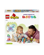 Set di Costruzioni Lego Mi primer perrito y gatito con sonidos Multicolore 22 Pezzi