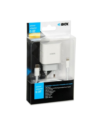 Caricabatterie da Parete Ibox iBOX C-37 Bianco 20 W (1 Unità)