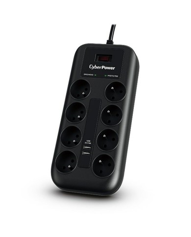Multipresa 8 Prese con Interruttore Cyberpower Tracer 3 (1,8 m)