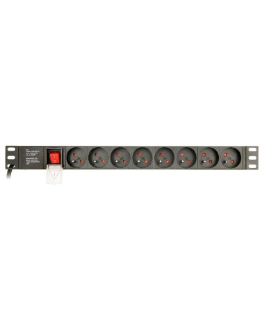 Multipresa 19" 8 Tomas Schuko con On/Off Switch GEMBIRD EG-PDU-014-F (3 m) Multipresa 19" 8 Tomas Schuko con On/Off Switch GEMBIRD EG-PDU-014-F (3 m)