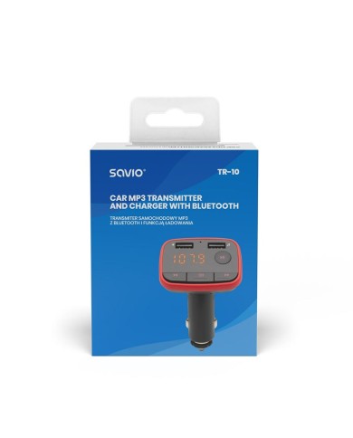 Lettore MP3 e Trasmettitore FM per Auto Savio SAVTR-10