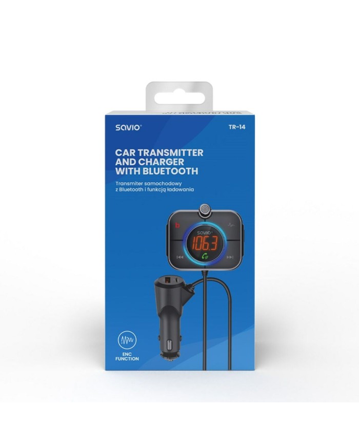 Lettore MP3 e Trasmettitore FM per Auto Savio TR-14