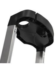 Scala Pieghevole a 3 Scalini Krause 126313 Argentato Alluminio