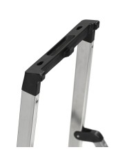 Scala Pieghevole a 3 Scalini Krause 126214 Argentato Alluminio