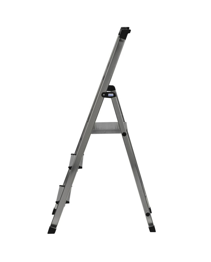 Scala Pieghevole a 3 Scalini Krause 126214 Argentato Alluminio