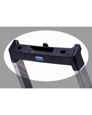 Scala Pieghevole a 4 Scalini Krause 126221 Argentato Alluminio