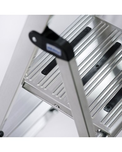 Scala Pieghevole a 5 Scalini Krause 729 Argentato Acciaio inossidabile Alluminio Scala Pieghevole a 5 Scalini Krause 729 Argentato Acciaio inossidabile Alluminio