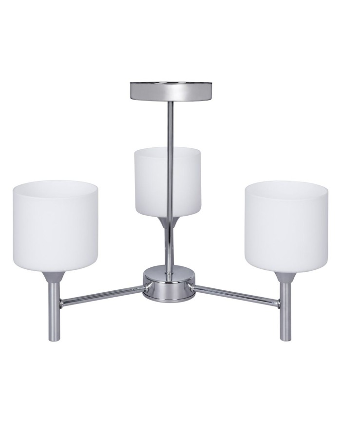 Lampadario Activejet AJE-MIRA 3P Bianco Argentato Metallo 40 W