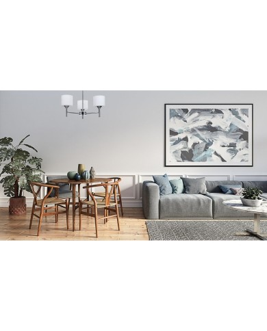 Lampadario Activejet AJE-MIRA 3P Bianco Argentato Metallo 40 W