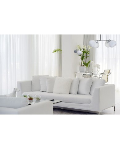 Lampadario Activejet AJE-IRMA 5P Bianco Nero Argentato Metallo 40 W 50,9 x 28 x 46 cm