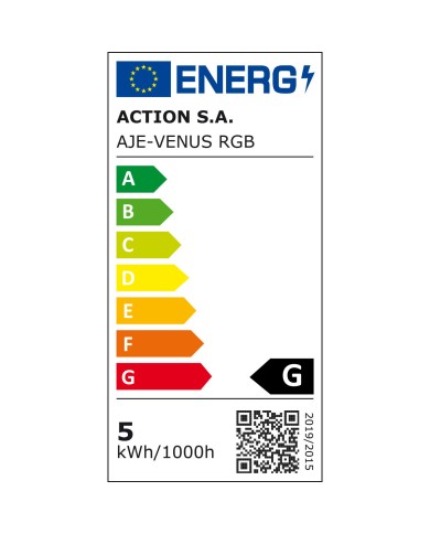 Lampada da tavolo Activejet AJE-VENUS RGB Bianco Plastica 5 W 16 x 5 x 16 cm