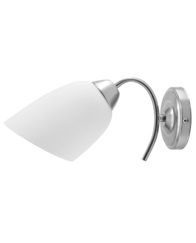 Applique da Parete Activejet NIKITA 1P Nikiel Bianco nichel Metallo Vetro 60 W 220-240 V 26 x 12 x 12,5 cm 30 x 12 x 15 cm (1 Pe Applique da Parete Activejet NIKITA 1P Nikiel Bianco nichel Metallo Vetro 60 W 220-240 V 26 x 12 x 12,5 cm 30 x 12 x 15 cm (1 Pe