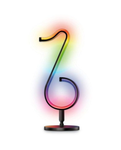 Lampada da tavolo Activejet AJE-MELODY RGB Nero Plastica 7 W 5 V