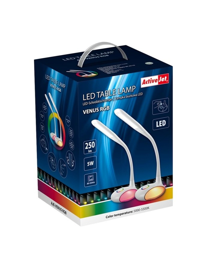 Lampada da tavolo Activejet AJE-VENUS RGB Bianco Plastica 5 W 16 x 5 x 16 cm