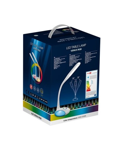 Lampada da tavolo Activejet AJE-VENUS RGB Bianco Plastica 5 W 16 x 5 x 16 cm