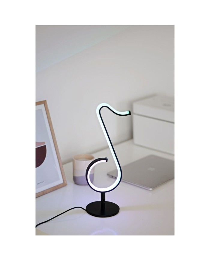 Lampada da tavolo Activejet AJE-MELODY RGB Nero Plastica 7 W 5 V