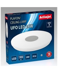 Lampadario Activejet AJE-UFO 24W Bianco Argentato 80 24 W Metallo (4000 K) (1 Unità)