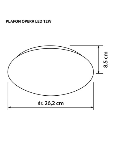 Lampadario Activejet AJE-OPERA 12W Bianco 80 12 W