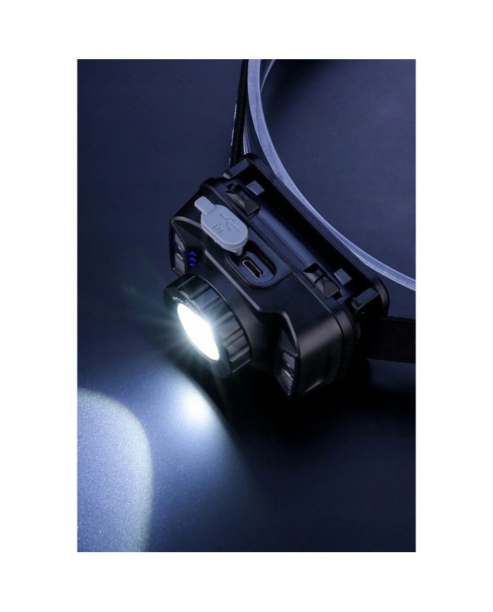 Torcia Frontale LED Libox LB0106 Bianco Nero 250 Lm
