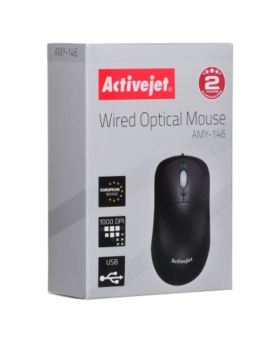 Mouse Ottico Mouse Ottico Activejet AMY-146 Nero 1000 dpi