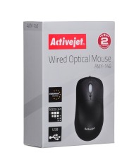 Mouse Ottico Mouse Ottico Activejet AMY-146 Nero 1000 dpi Mouse Ottico Mouse Ottico Activejet AMY-146 Nero 1000 dpi