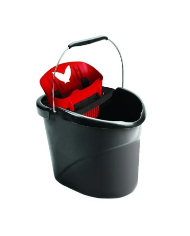Secchio per Pavimenti Vileda Ultramax Nero Rosso Plastica 10 L 38 x 38 x 38 cm Secchio per Pavimenti Vileda Ultramax Nero Rosso Plastica 10 L 38 x 38 x 38 cm