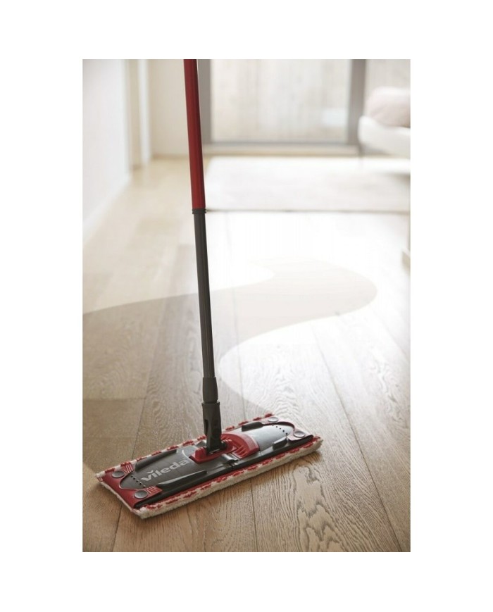 Mop with Bucket Vileda Ultramax Nero Rosso Plastica Fibra Mop with Bucket Vileda Ultramax Nero Rosso Plastica Fibra