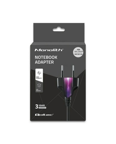 Inverter di potenza Qoltec 50093 90 W 20 V 220-240 V 1 Pezzi Inverter di potenza Qoltec 50093 90 W 20 V 220-240 V 1 Pezzi