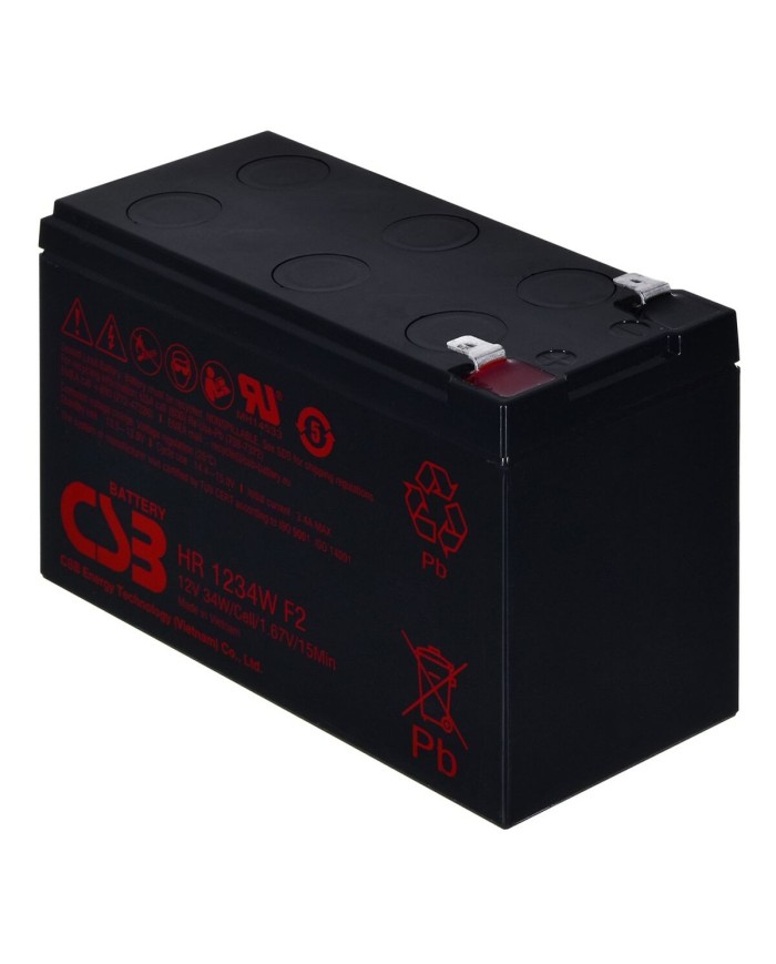 Batteria per Gruppo di Continuità UPS HITACHI CSB HR1234WF2 9 Ah 12 V