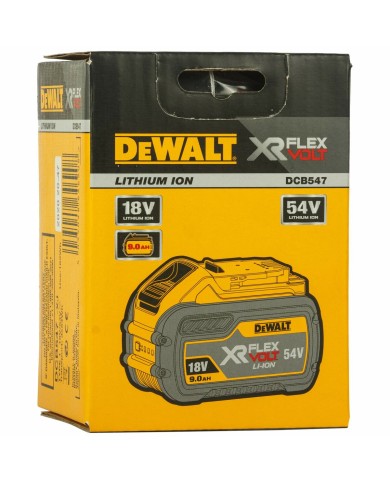 Batteria ricaricabile al litio Dewalt DCB547-XJ 9 Ah 18 V Batteria ricaricabile al litio Dewalt DCB547-XJ 9 Ah 18 V